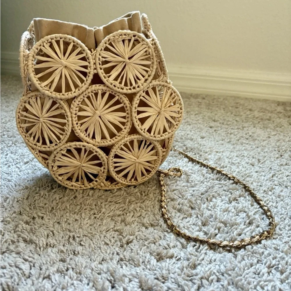 House of Harlow 1960 Woven Crossbody Bag - Picture 1 of 8